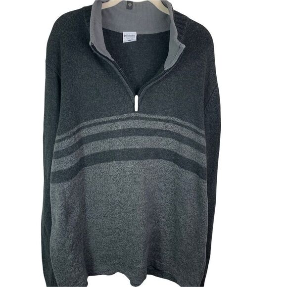 Columbia Half Zip Wool Blend Men’s Sweater - Picture 1 of 8
